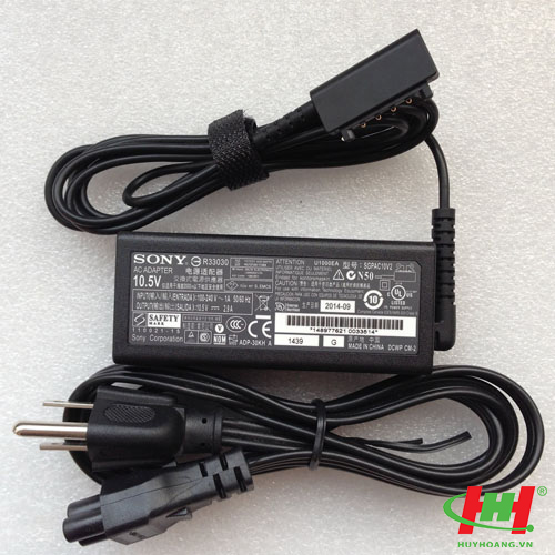 Sạc Adapter laptop Sony 10.5V2.9A (đầu dẹp)