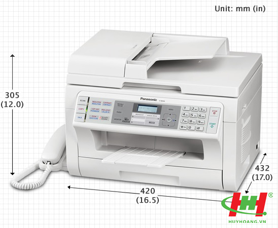 Máy in Panasonic KX-MB2085 (In,  Scan,  Copy,  Fax,  Tel,  PC Fax,  Laser trắng đen)