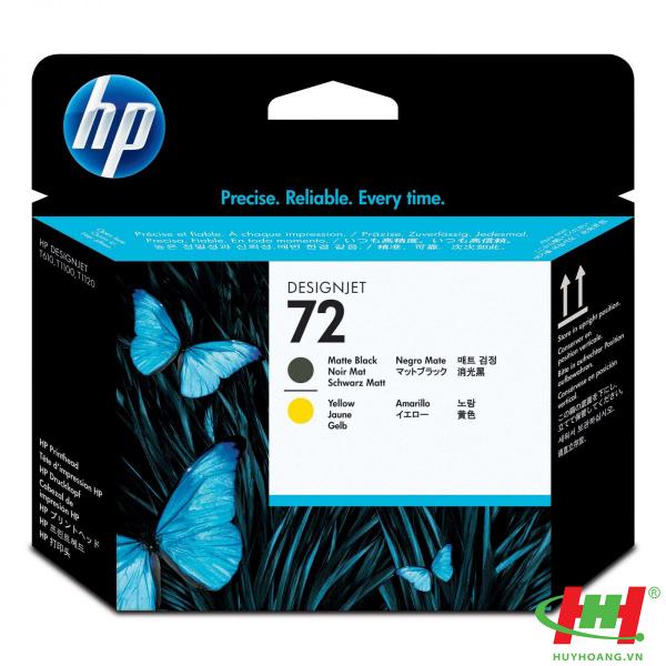 Đầu phun máy in HP PrintHead C9384A (HP 72 MB&Y) Matte Black & Yellow