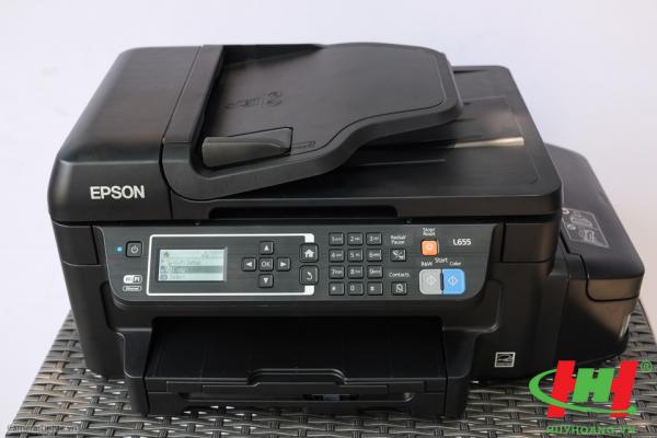 Máy in liên tục Epson L655 (4màu,  in wifi,  scan,  copy,  fax,  2 mặt) (Thay bằng L6190)