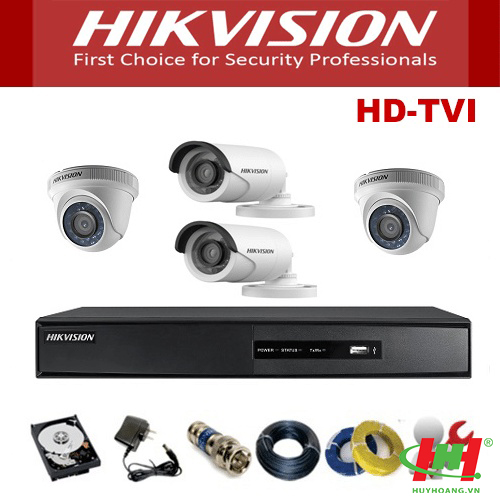 Bộ 6 camera quan sát Hikvision 5.0 Megapixel