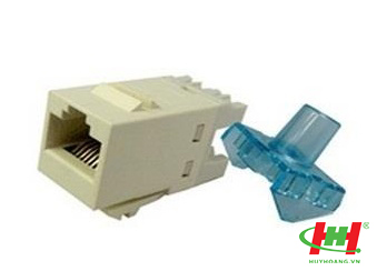 Modular Jack - ổ cắm thoại RJ11 Keystone Jack,  Cat.3 unshielded 1305-01006