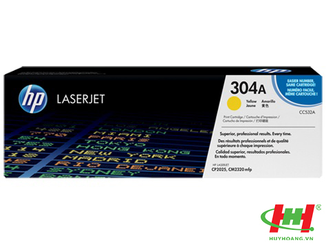 Mực in laser màu HP CC532A (HP 304A) Vàng