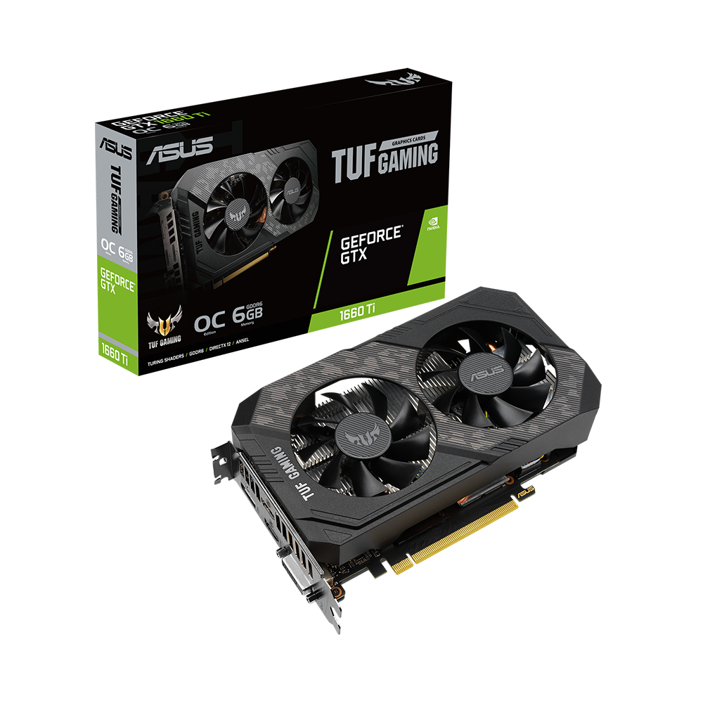 Card màn hình ASUS TUF Gaming GeForce GTX 1660 Ti EVO OC Edition 6GB GDDR6