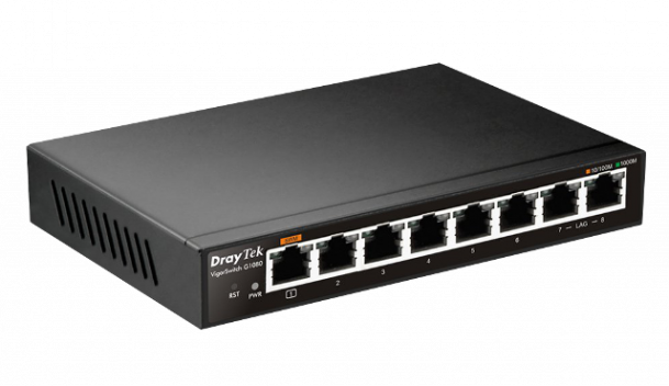 Switch DrayTek VigorSwitch G1080 (8 port Gigabit Smart switch)