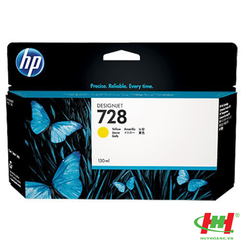 Mực máy in HP DesignJet T730,  T830 F9J65A (HP 728) Yellow 130ml