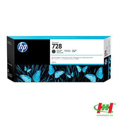 Mực máy in HP DesignJet T730,  T830 3WX30A (HP 728) Matte Black 300ml