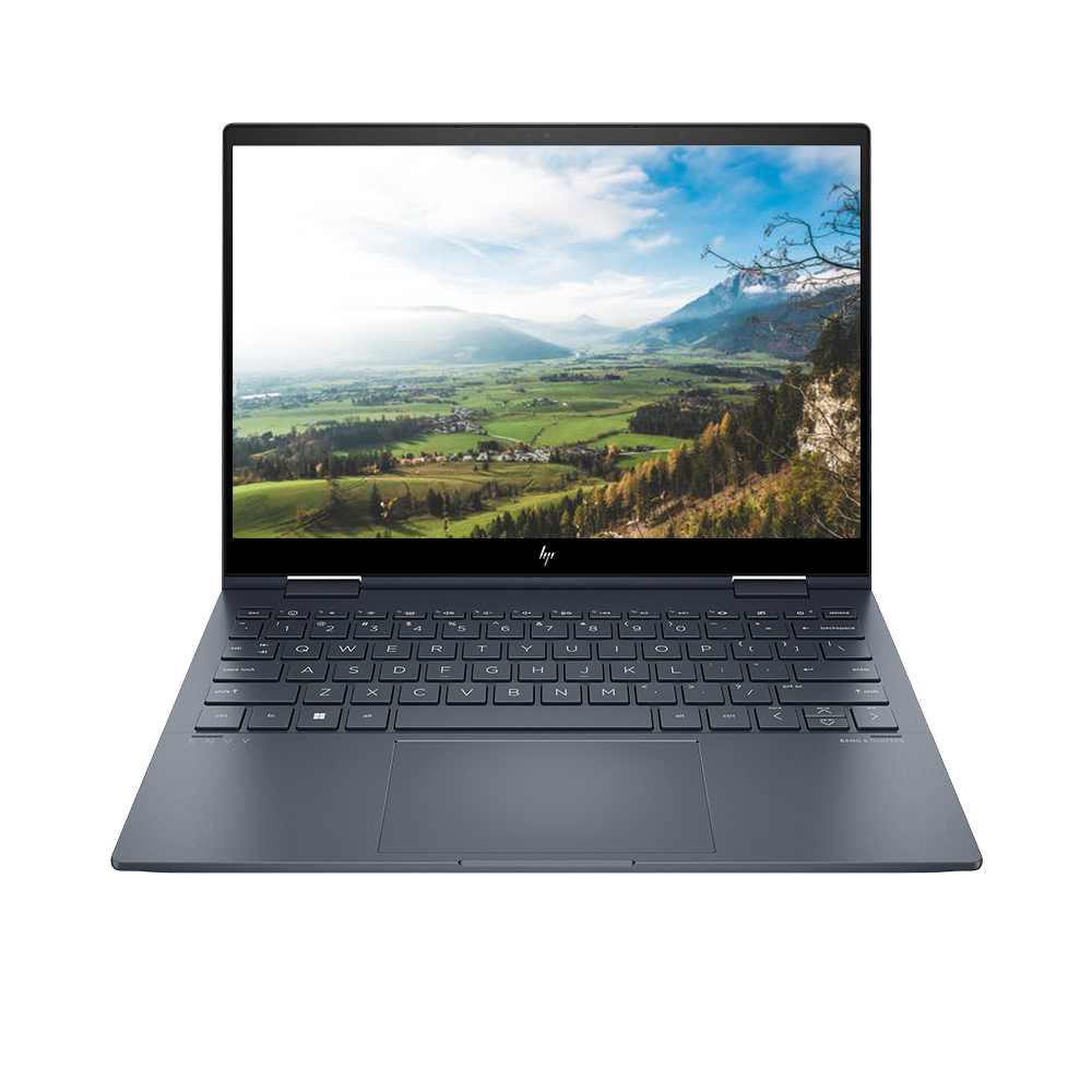 Máy tính xách tay HP Envy X360 13-bf0090TU i7-1250U/ 16G/ 512GSSD/ 13.3T_2.8K/ IR/ OLED/ PEN/ WL/ BT/ 4C/ ALU/ LKB/ W11H/ XANH (76B13PA)