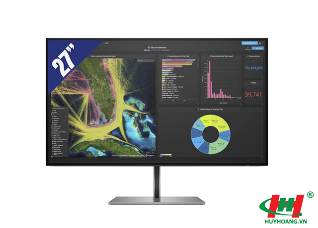 Màn hình vi tính HP Z27k G3 27inch 4K USB-C Display,  3Y WTY_1B9T0AA (3840 x 2160/ IPS/ 60Hz/ 5ms /2 x DisplayPort 1.4,  1 x HDMI 2.0 /4 x USB 3.2,  1 x USB Type-C)