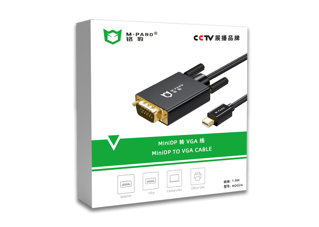 Cáp Chuyển Mini DisplayPort To VGA Dài 1.8m MD024 M-Pard