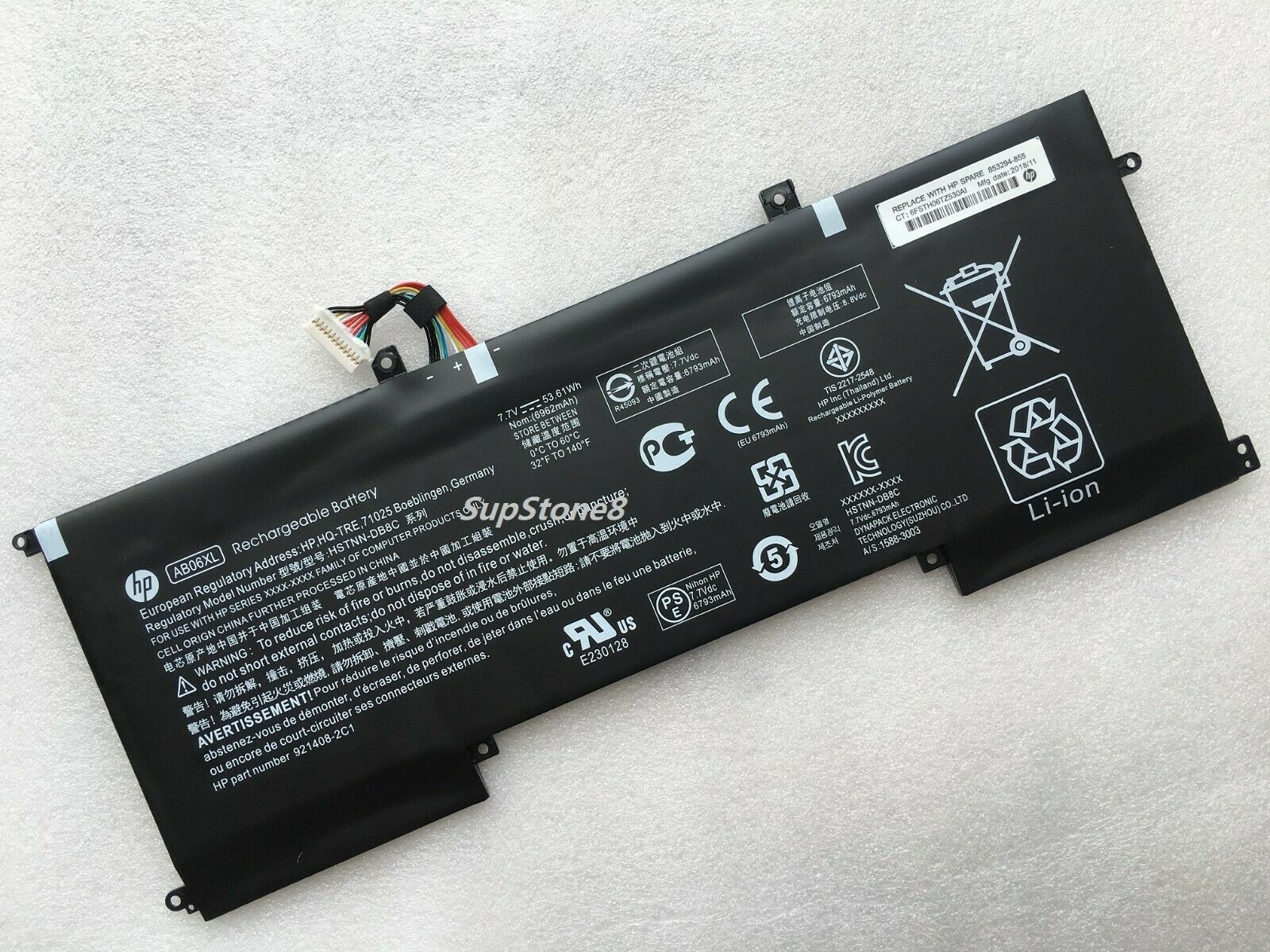 Pin Laptop HP AB06XL, 13-AD022TU AD023TU AD024 TPN-I128 tốt