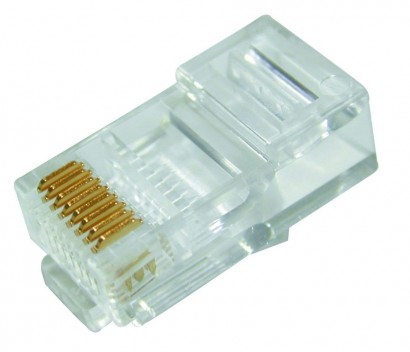 Đầu Nối Cáp Mạng RJ45 Cat5e UTP DVCOM | Mạ Vàng 50U | 100 Cái/Bịch