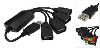 Hub USB 4 Port dạng sợi