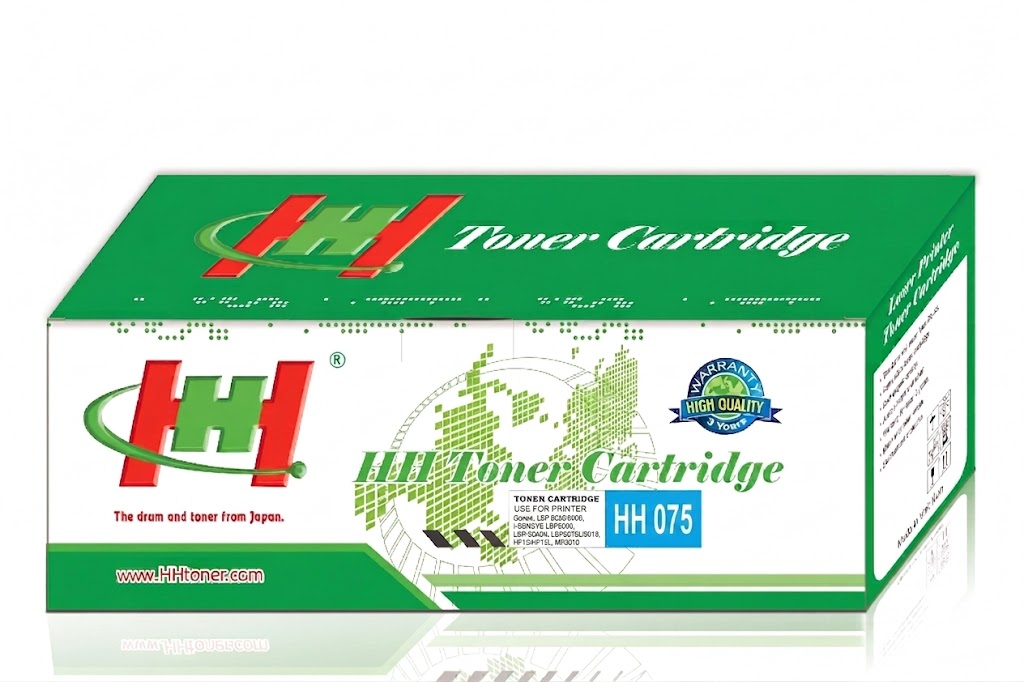 HỘP MỰC MÁY IN LASER CANON MF664CDW ,  MF647CDW,  MF667Cdw,  MF664Cdw   - CYAN (HH075C) - CÓ CHIP