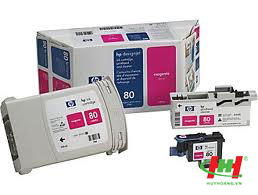 Đầu phun + Mực in HP C4892A (HP 80) Magenta