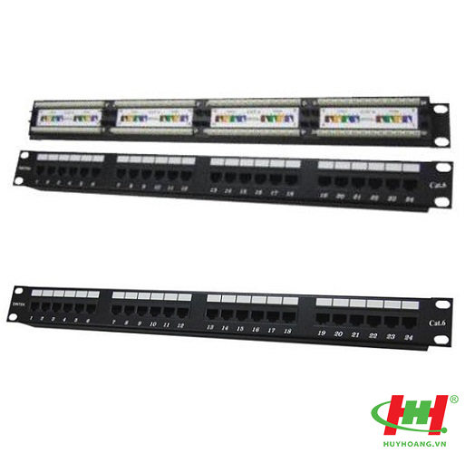 Patch panel 24 Port,  CAT.6A,  19" rack mount