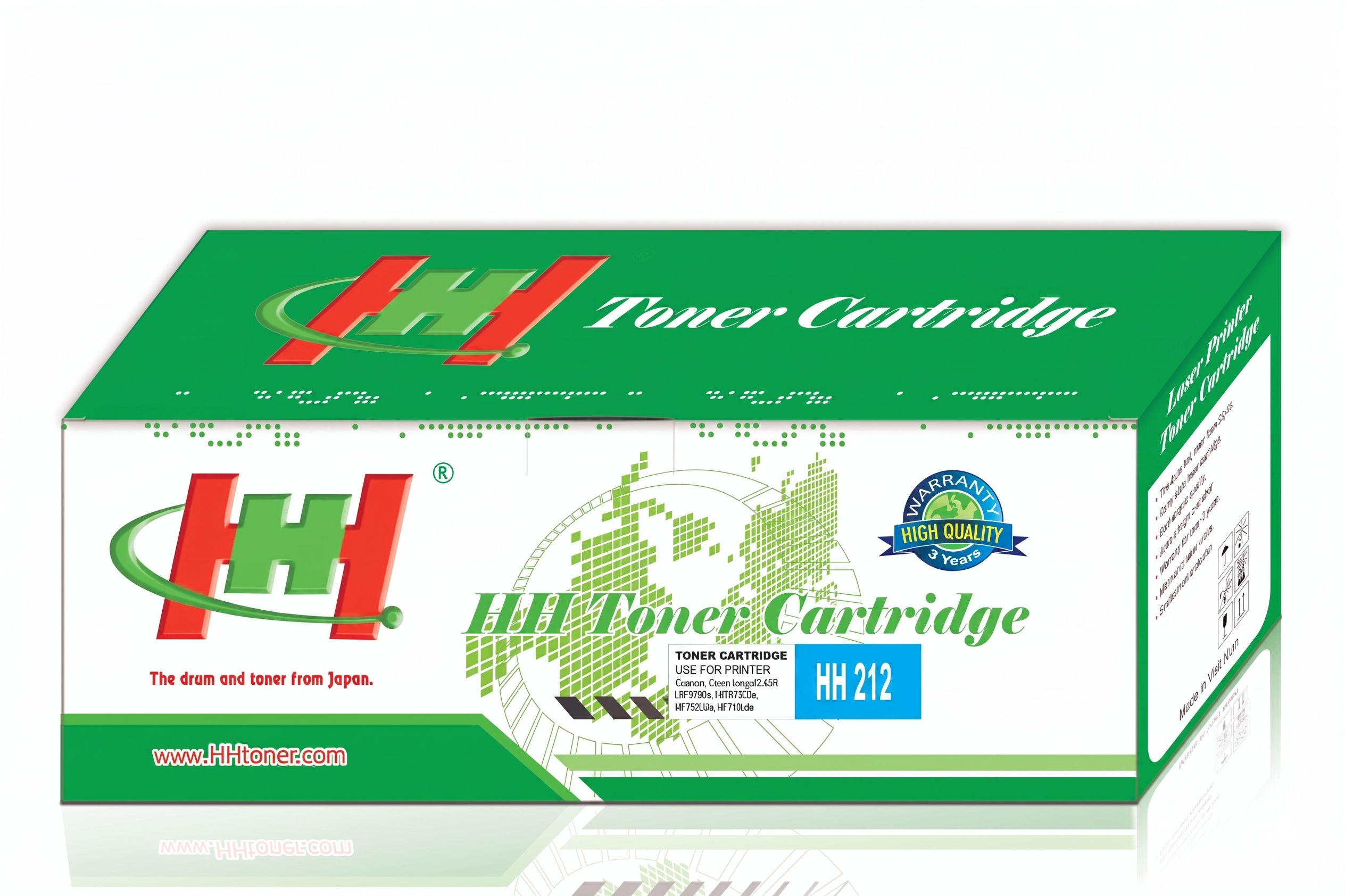 Mực máy in HP Color LaserJet Enterprise M554/M555/M578 Cyan thương hiệu HH (HH W2121A)