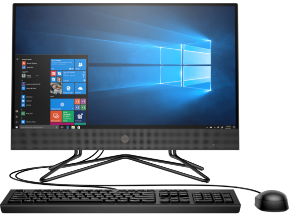 Máy tính để bàn HP 200 Pro G4 AIO Non Touch,  Core i5-10210U (1.60 GHz, 6MB),  8GB RAM,  256GB SSDD,  DVDRW,  Intel UHD Graphics,  21.5FHD,  Webcam 5MP,  Wlan ac+BT,  USB Mouse & Keyboard,  Win 10 Home 64,  1Y WTY_2J861PA