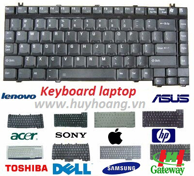Bàn phím Laptop - Keyboard Toshiba T135 (đen,  trắng)