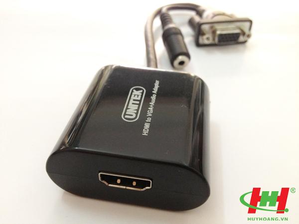 Dây chuyển HDMI to VGA +Audio Unitek Y-5302