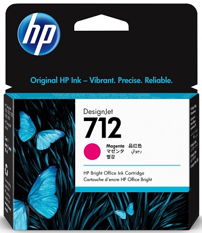 Mực máy in HP DesignJet T630 /T230 /T250 /T650 HP 712 29-ml Magenta DesignJet Ink Cartridge (3ED68A)