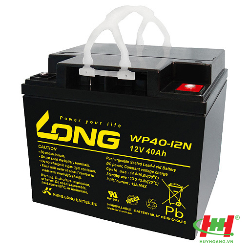 Bình ắc quy Long 12V-40Ah (WPS40-12,  WPS40-12N; WP40-12NE; WP40-12N)