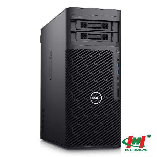 Máy trạm Workstation Dell Precision 5860 42PT586003 (Intel Xeon W3-2423/ 16GB,  1x16GB,  DDR5,  4800MHz/ NVIDIA T400,  4 GB GDDR6,  3 mDP to DP adapters/ 512GB SSD/ 1TB 3.5 SATA/ DVDRW/ Windows 11 Pro,  English/ Keyboard + M0/ 3Y)