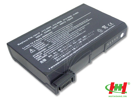 Pin Dell Latitude C,  CPX,  CPI,  CPT,  INSPRION 2500,  3700,  4000,  8000 - 8CELL OEM. PN : 75UYF
