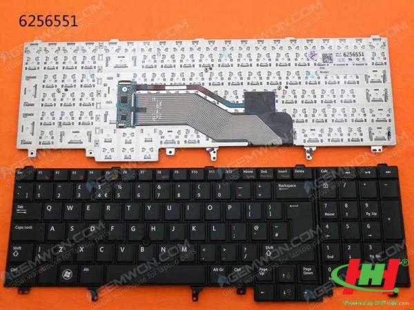 Bàn phím Dell Latitude E6520 E6530 E5520 E5530 E6540 M4600 không đèn