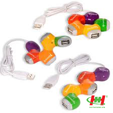 Hub USB 4 Port bông mai