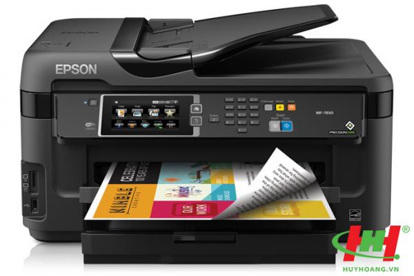 Máy in liên tục Epson WorkForce WF-7610 (A3,  in 2 mặt,  Mạng,   Wifi,  Scan,  Copy,  Fax)