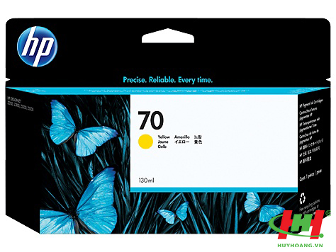 Mực máy in HP DSJ Z2100/ Z3100/ Z3200/ Z5400ps 130-ml Yellow DesignJet Ink Cartridge C9454A (HP 70 Yellow)