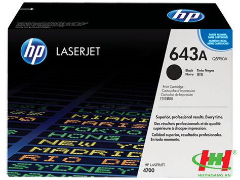 Mực in laser màu HP Q5950A (HP 643A) Đen