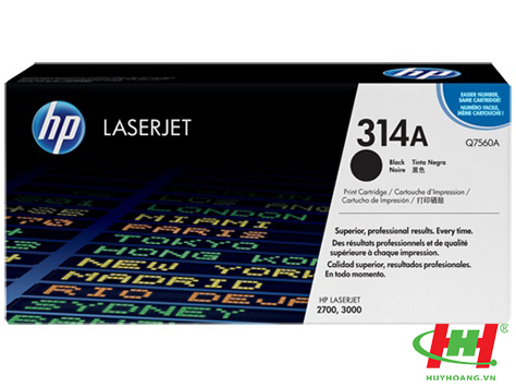 Mực in laser màu HP Q7560A (HP 314A) Đen
