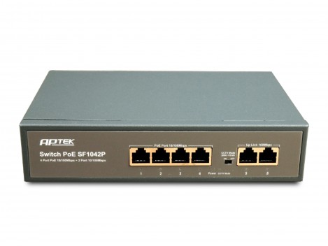 Switch 4 port PoE APTEK SF1042P