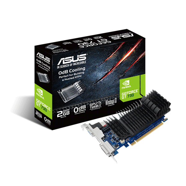 Card màn hình VGA ASUS GT730-SL-2GD5-BRK (DVI-D,  D-Sub,  HDMI)