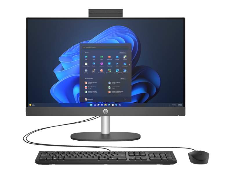 Máy tính để bàn HP ProOne 240 G10 AIO AY2G6PT Core U7-155U / Ram 8G / 512GSSD / 23.8FHD / IPS / WL/ BT / WL_KB / WL_M / W11SL / ĐEN