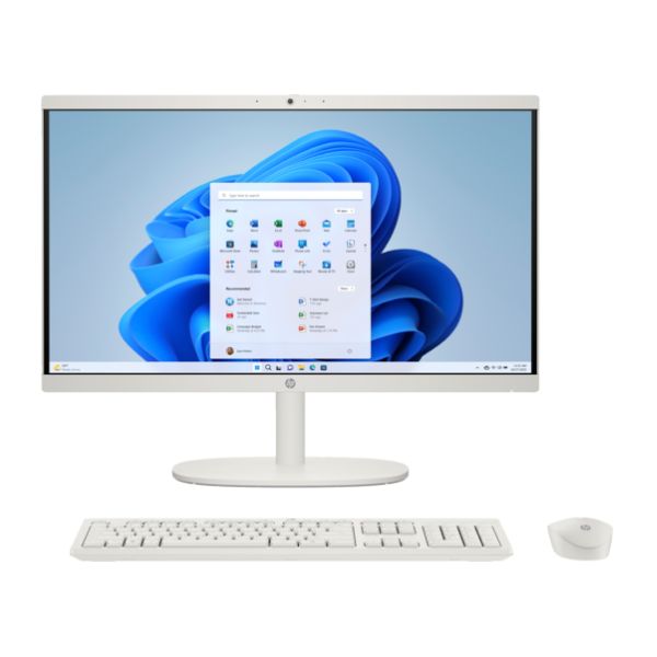 Máy bộ HP AIO 22-dg0017d AY8C5PA (i3-N300/ Ram 8GB/ SSD 256GB/ 21.45 inch FHD/ WL/ BT/ WL_K B / WL_M / Windows 11 Home/ 1Y/ Trắng)