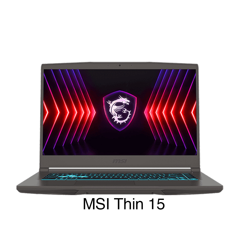 Máy tính xách tay MSI THIN 15 B12UCX-1419VN (I5-12450H; 8GB; 512GB SSD; RTX2050/4GB; 15.6IN FHD 144HZ; WIN11; XÁM)