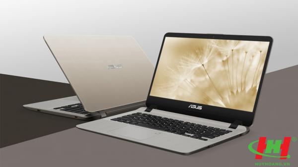 Máy tính xách tay ASUS X407UA-BV488T I3-7020U | 4GB | SSD 16GB Optane + 1TB | Win10 | FingerPrint | Gold | 14.0"HD