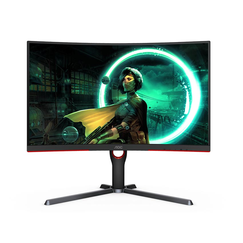 Màn hình máy tính AOC C27G3,  27,  VA,  1000R,  1920 × 1080,  165Hz,  300 cd/m²,  80.000.000 : 1(DCR),  1ms,  HDMI,  Display Port,  3 WTY_C27G3/74