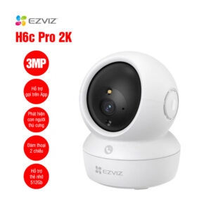 Camera WiFi EZVIZ H6C Pro (2K 3MP,  phù hợp trong nhà,  xoay 360)
