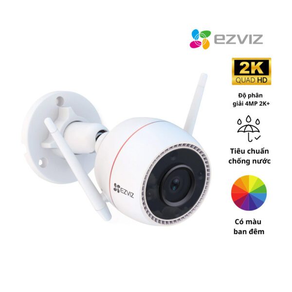 Camera WiFi EZVIZ H3C 2K có màu (3MP,  phù hợp trong nhà và ngoài trời,  không xoay 360)
