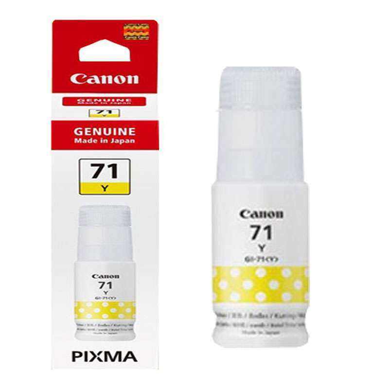 Mực máy in Canon Pixma G1020,  G2020,  G3020,  G3060 GI-71 Yellow Ink Bottle (GI-71Y)