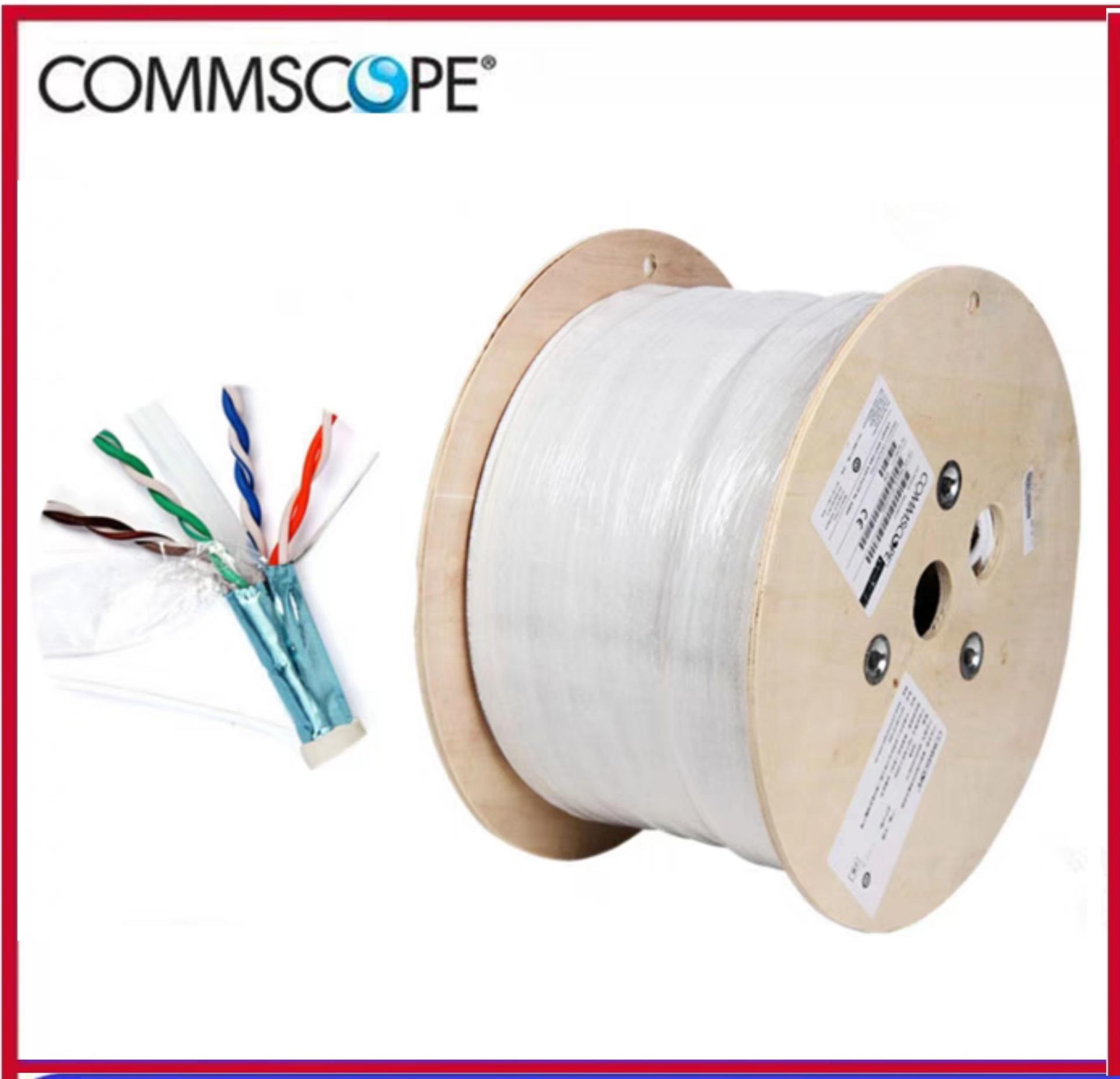 Cáp mạng Commscope CAT6A,  4 đôi chống nhiễu,  LSZH,  23 AWG,  màu trắng (305m/cuộn) - 884024508/10