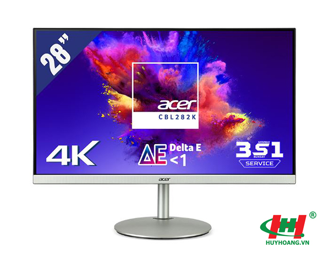 Màn hình LCD ACER 28inch CBL282K (3840 x 2160/ IPS/ 60Hz/ 4ms/ FreeSync) 1 x DisplayPort 1.2a,  2 x HDMI 2.0