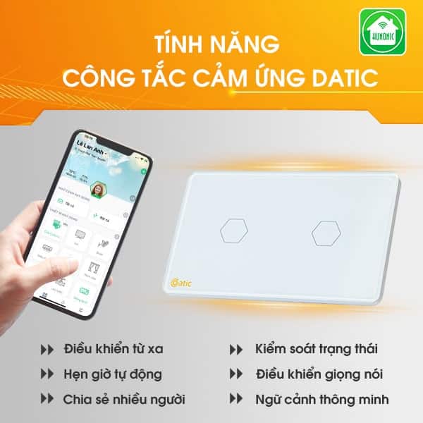 cong tac cam ung wifi datic 29 Công Tắc Cảm Ứng Thông Minh Datic - 2 Nút Màu Trắng 10