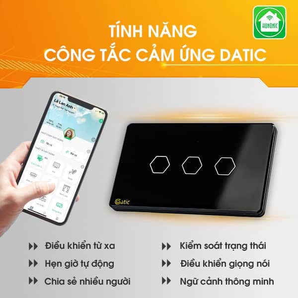 cong tac cam ung wifi datic 30 Công Tắc Cảm Ứng Thông Minh Datic - 3 Nút Màu Đen 12