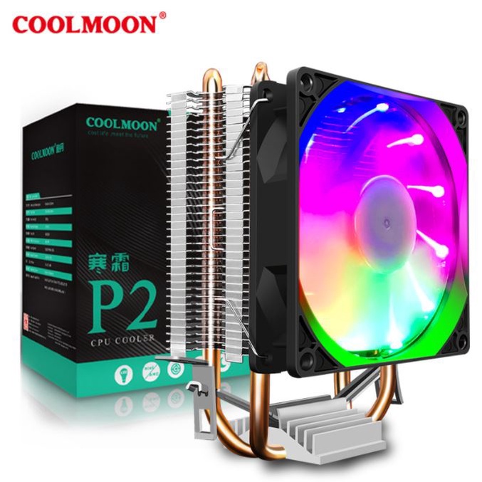 Tản Nhiệt Khí,  Fan CPU Coolmoon Frost P2 Streamer Edition - Led Nhiều Màu