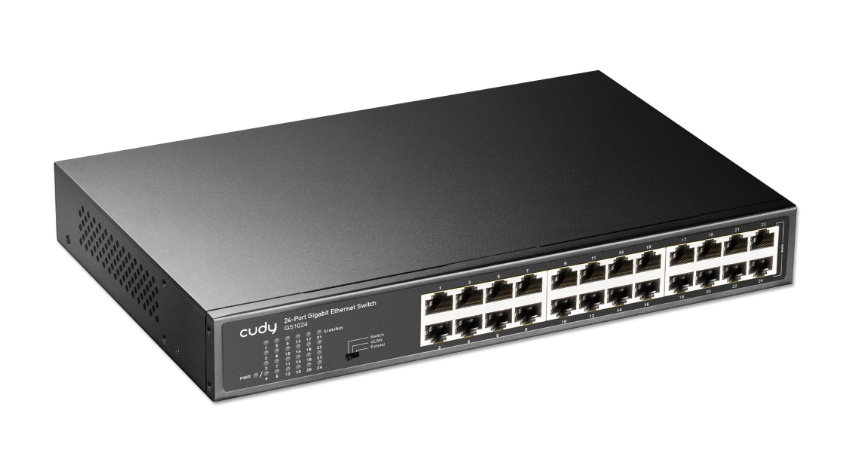 Switch 24-Port Gigabit Cudy GS1024 – Tốc độ cao,  Hỗ trợ VLAN & Extend Mode